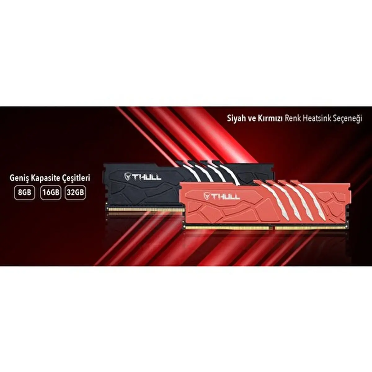THULL 16GB DDR4 3200MHZ CL22 PC RAM VORTEX THL-PCVTX25600D4-16G-B