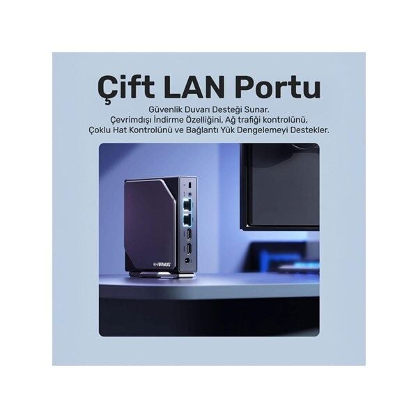 RAXIUS MOMENTUM ND-I15A002 N150- 8GB RAM 512GB NVME O/B UHD FDOS MINI PC Dual Ethernetli