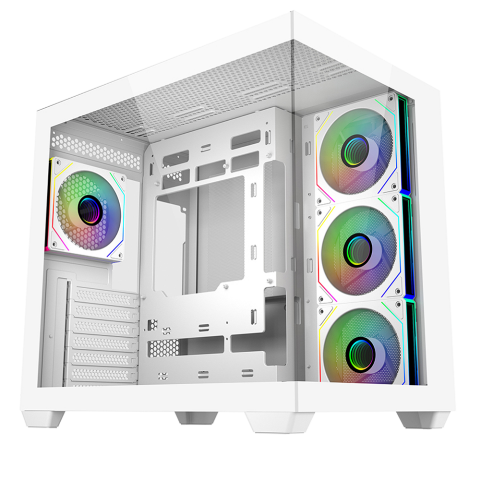 Cooler Master Elite 681 TG Beyaz 850W 80+Gold Gen5 ARGB Mid Tower Kasa