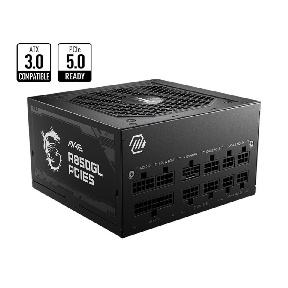 MSI MAG A850GL 850W 80+ Full Modular Gold Güç Kaynağı