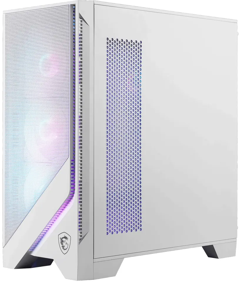 MSI MAG FORGE 320R AIRFLOW ARGB ATX Beyaz Mid Tower Kasa PSU YOK