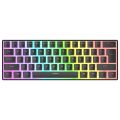 Rampage RADIANT K11 Siyah Type-C Bağlantılı RGB Puding Tuşlu US Layout Blue Switch Gaming Oyuncu Klavye