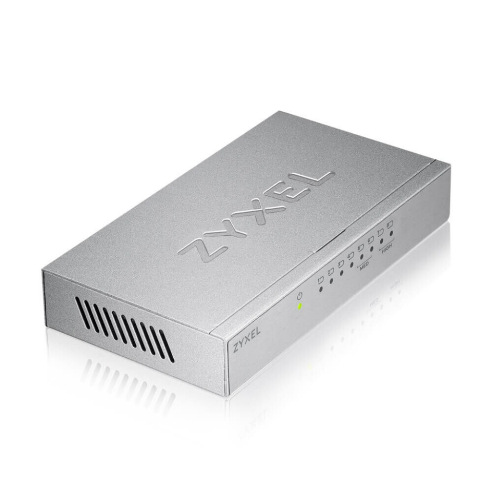 ZyXEL 8port Gigabit Yönetilemez Switch Çelik Kasa GS-108B