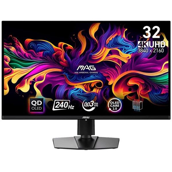 MSI 31.5'' QD OLED MAG 321UPX 0.03MS 240HZ HDMI-DP GAMING MONİTÖR 3840X2160