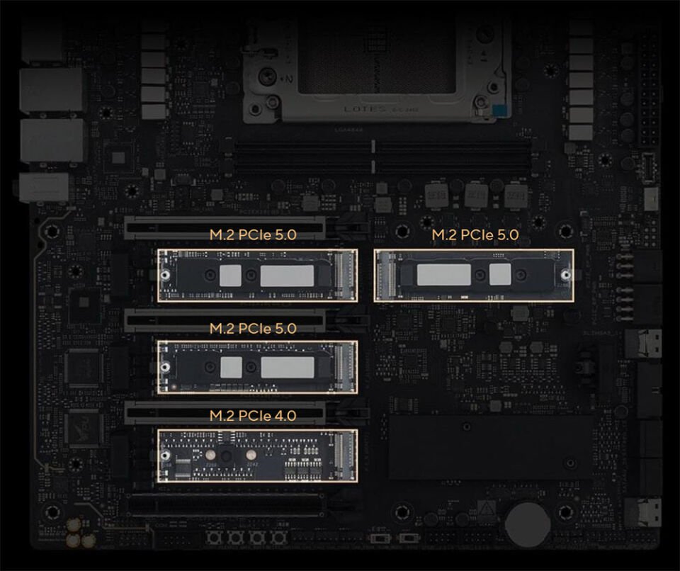 ASUS PRO WS TRX50-SAGE WIFI A AMD DDR5 PCIe 5.0 sTR5 EATX