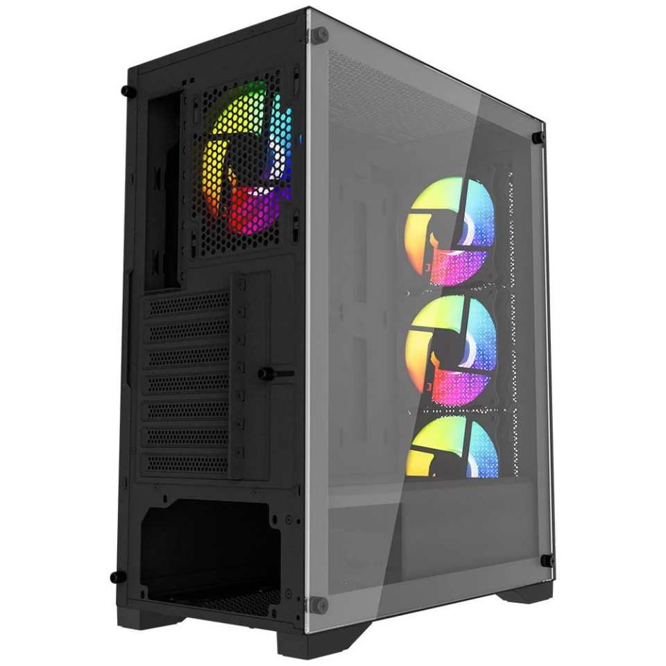 POWERBOOST 600W PB-PS7840B Gaming Mid-Tower PC Kasası
