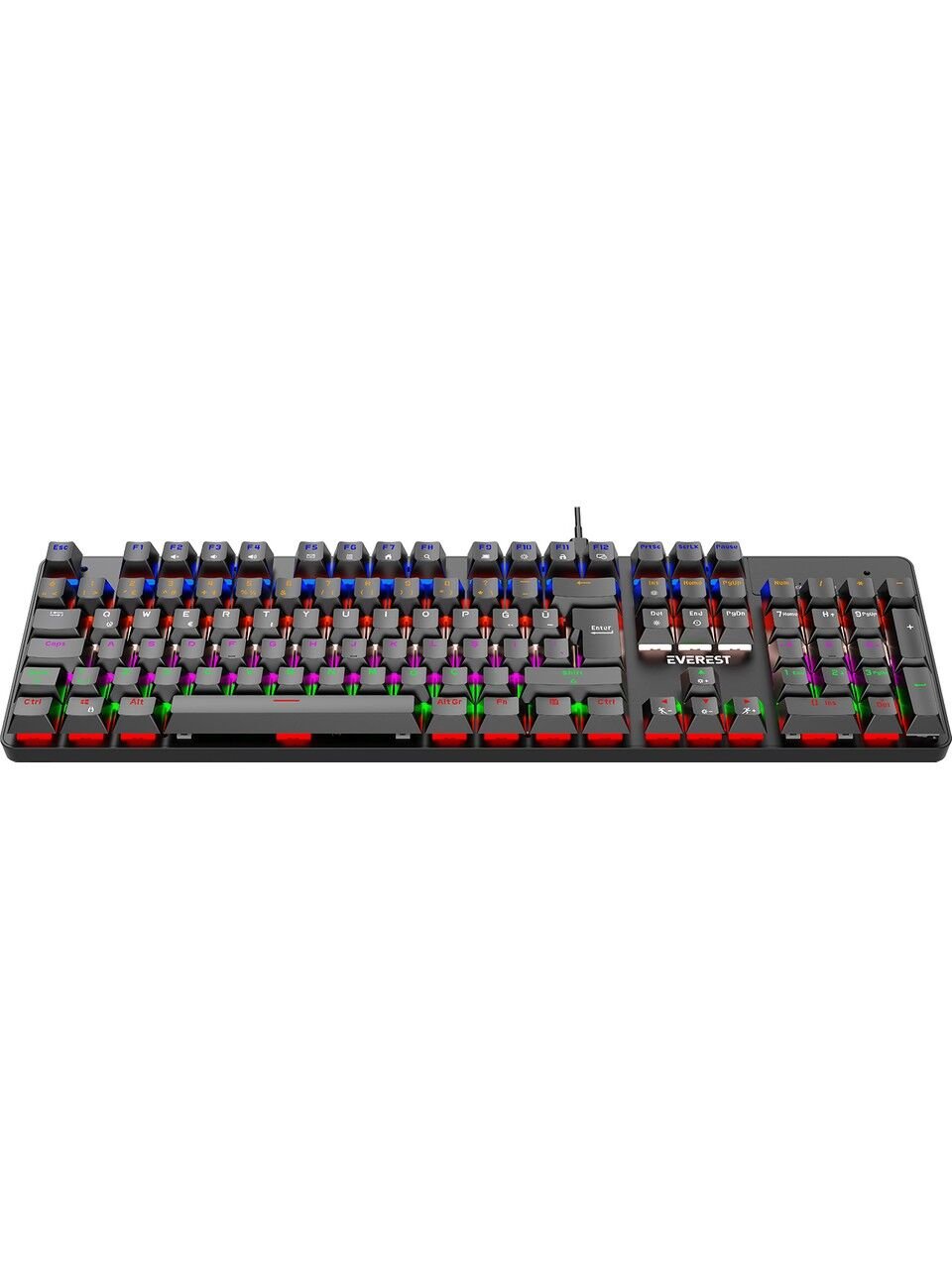 Everest KB-MK1 Lumos Siyah USB Rainbow Red Switch Mekanik Gaming Oyuncu Klavye