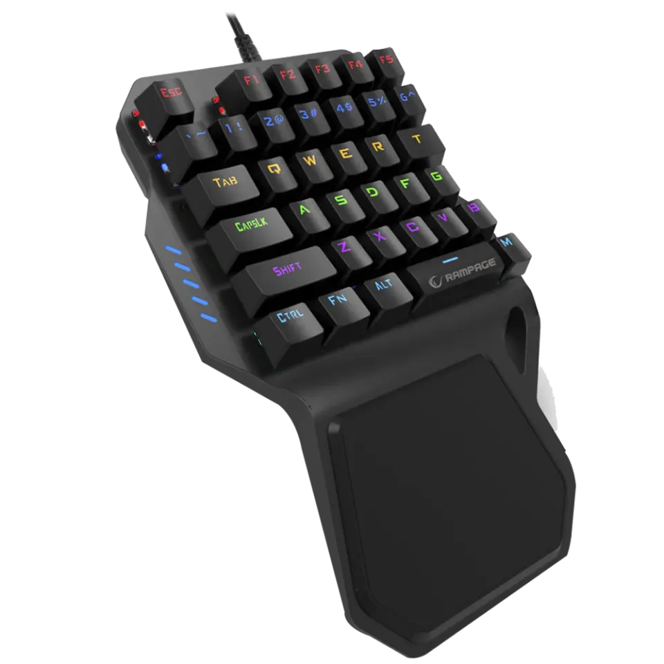 Rampage KB-R77 PALM USB Outemu Blue Switch Mekanik Mini Gaming Oyuncu Klavyesi