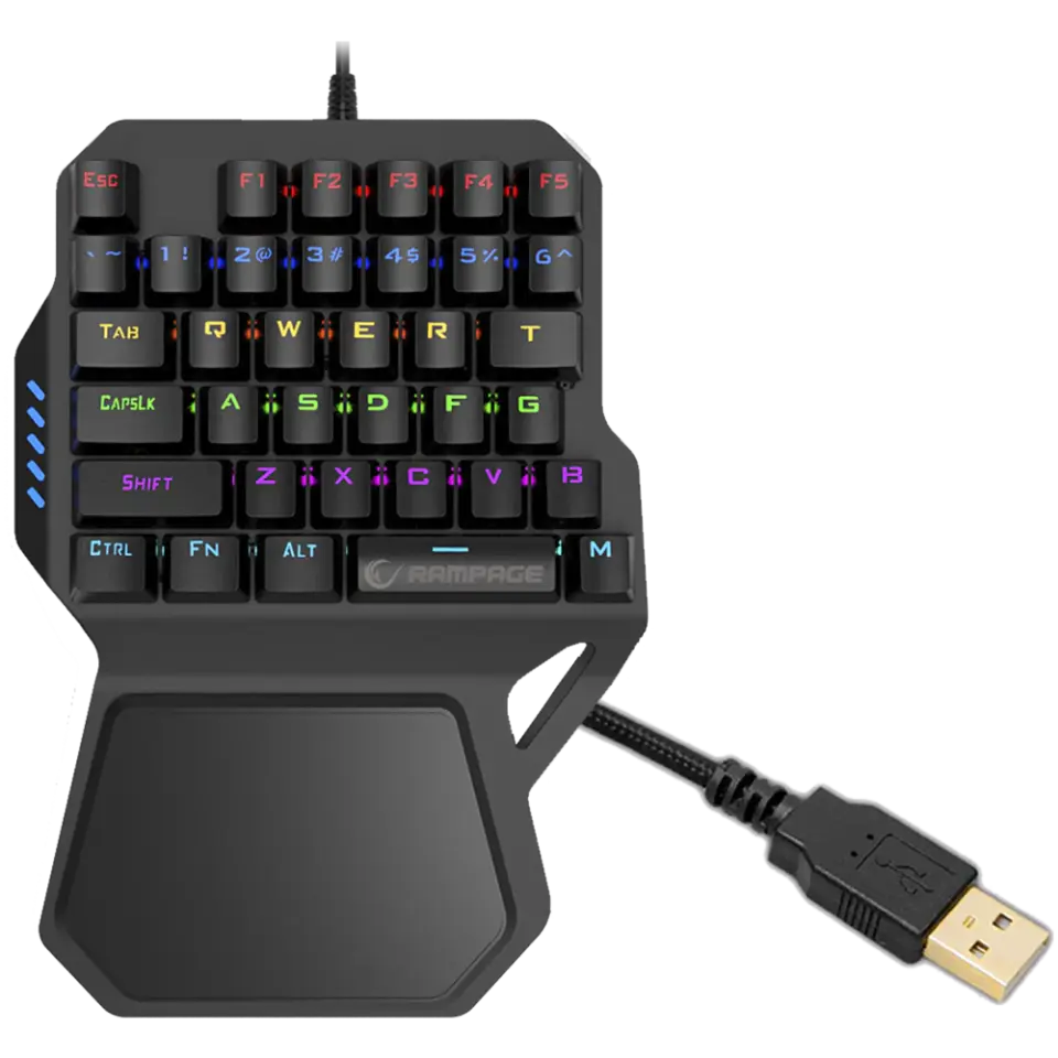 Rampage KB-R77 PALM USB Outemu Blue Switch Mekanik Mini Gaming Oyuncu Klavyesi