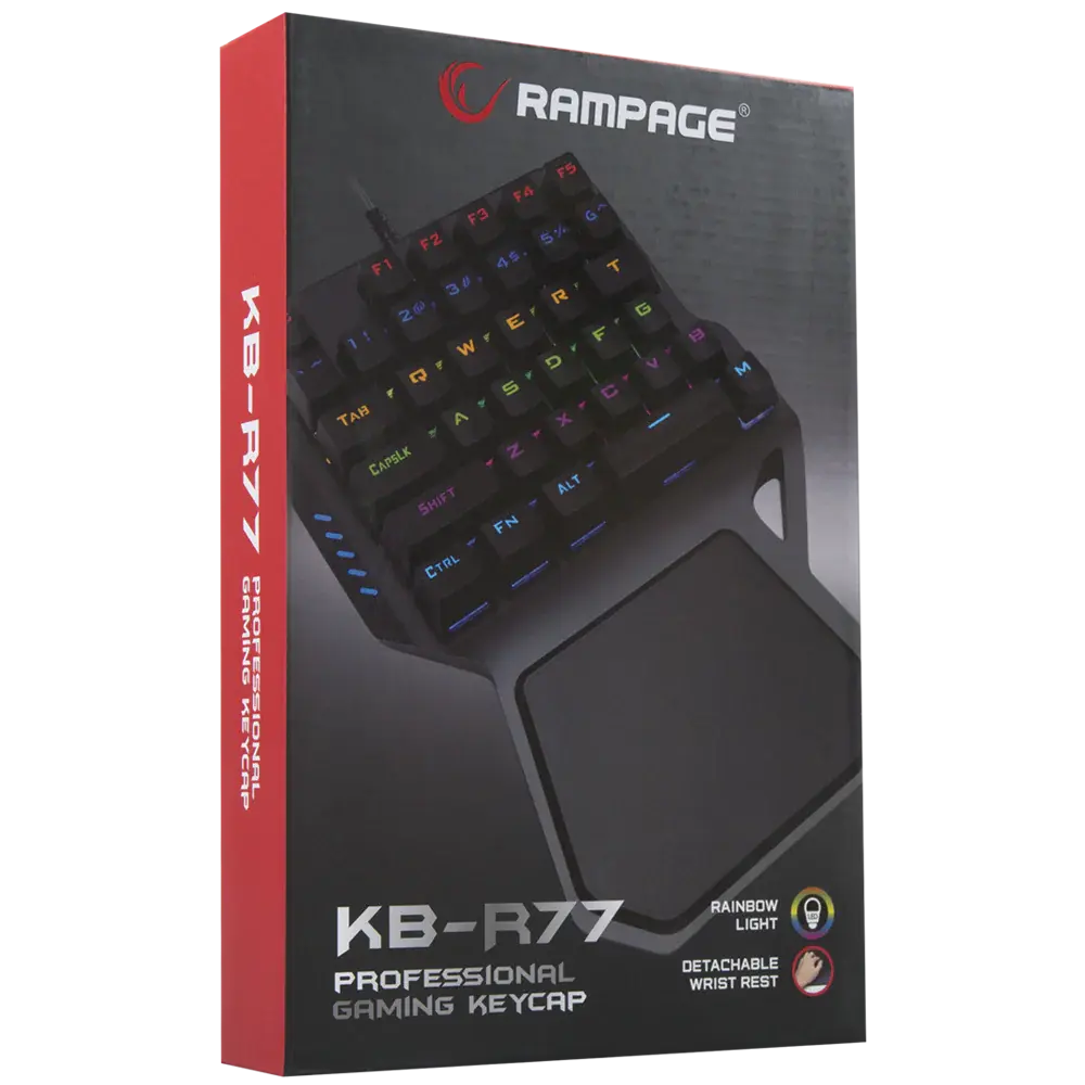 Rampage KB-R77 PALM USB Outemu Blue Switch Mekanik Mini Gaming Oyuncu Klavyesi