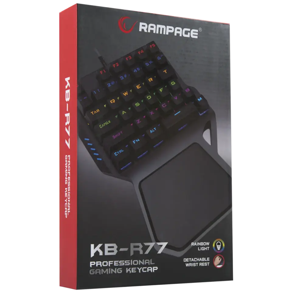 Rampage KB-R77 PALM USB Outemu Blue Switch Mekanik Mini Gaming Oyuncu Klavyesi