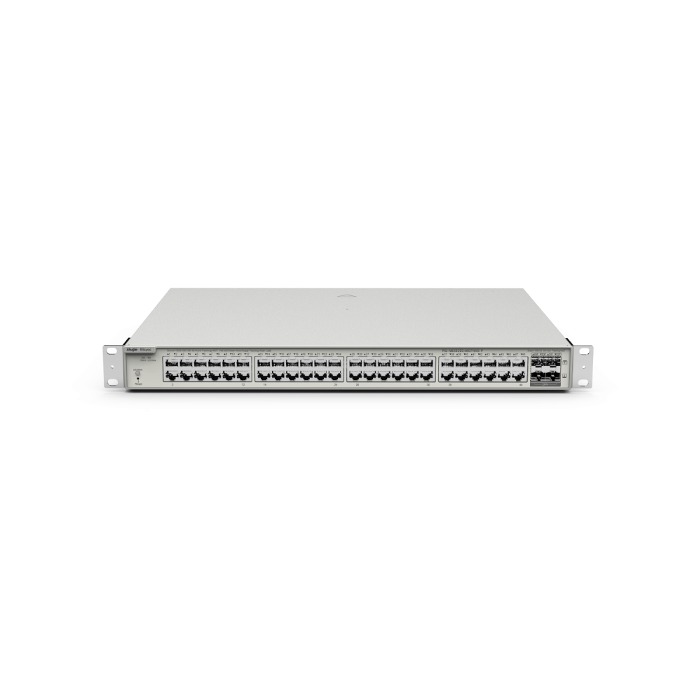 RUIJIE 48port 370w PoE 4-SFP+ 10GE Gigabit Yönetilebilir Switch RG-NBS3200-48GT4XS-P