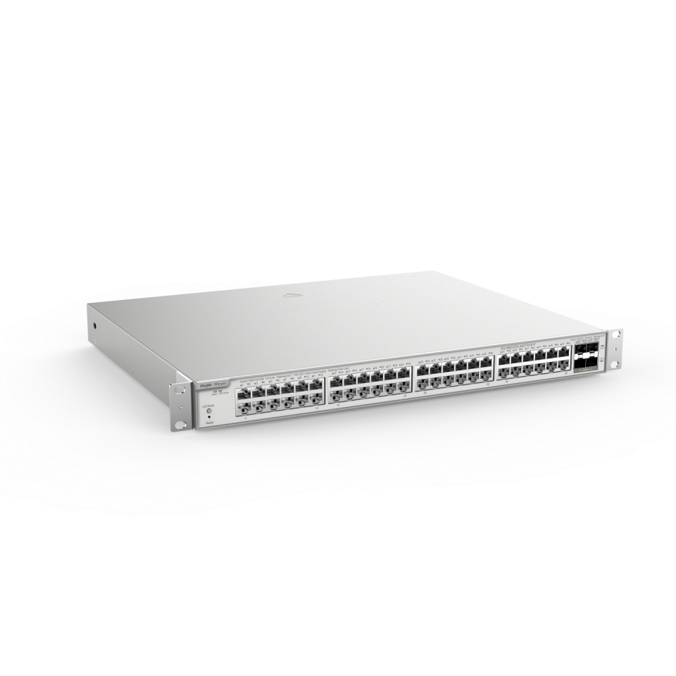 RUIJIE 48port 370w PoE 4-SFP+ 10GE Gigabit Yönetilebilir Switch RG-NBS3200-48GT4XS-P