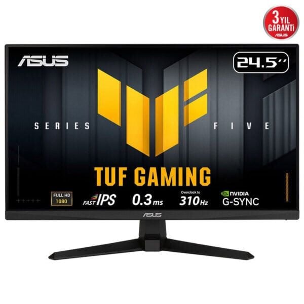 Asus 24.5'' TUF Gaming VG259QMR5A MM IPS Gaming Monitör 0.3ms Siyah