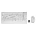 EVEREST KM-9676 Beyaz Multimedya Tablet-Telefon Standlı Klavye + Mouse Set