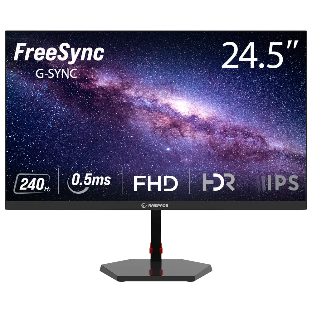 Rampage 24,5'' RAVEN RV25R240F Fast 0,5ms Flat FHD Oyuncu Monitörü