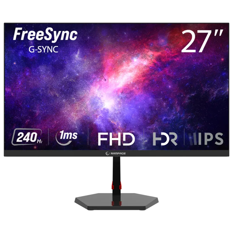 Rampage 27'' RAVEN RV27R240F Fast IPS FHD 1ms Flat FHD Oyuncu Monitörü
