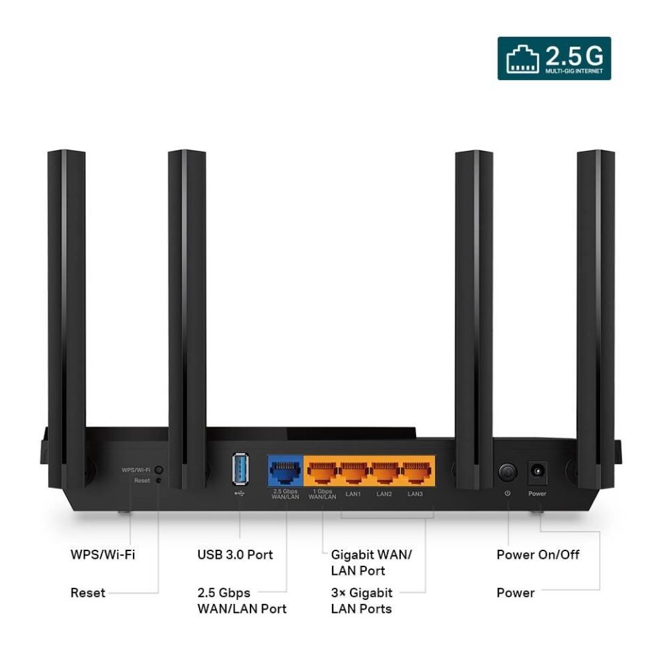 TP-LINK ARCHER AX55 AX3000 DUAL BAND GIGABIT WI-FI 6 ROUTER