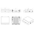 AGER 7U: 3U+4U 500X480mm Duvar Tipi Beyaz Kabinet Slimline AG-SL07U5048B1
