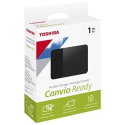 Toshiba 2.5'' 1TB USB 3.0 Canvio Ready Siyah HDTP310EK3AA