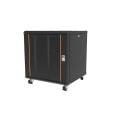AGER 16U 600x600mm Dikili Tip Siyah Kabinet Agena AG-AN16U6060S1 Cam Kapak