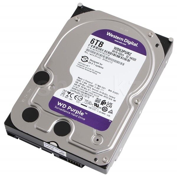 WD 3.5'' 6TB PURPLE WD63PURZ 5700 RPM 256MB SATA-3 Güvenlik Diski